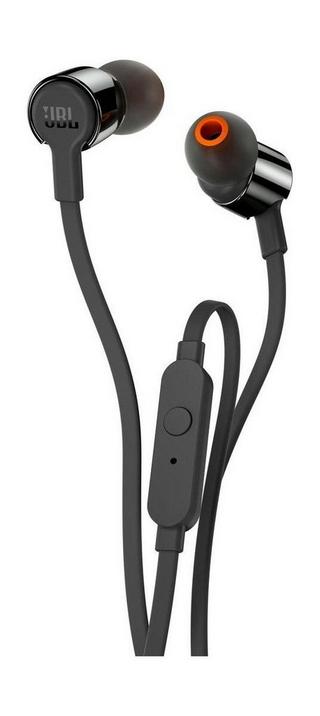 Buy Jbl t110 in-ear wired earphone with mic - black in Saudi Arabia