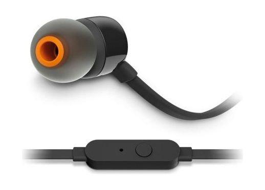 JBL T110 In-Ear Wired Earphone with Mic - Black