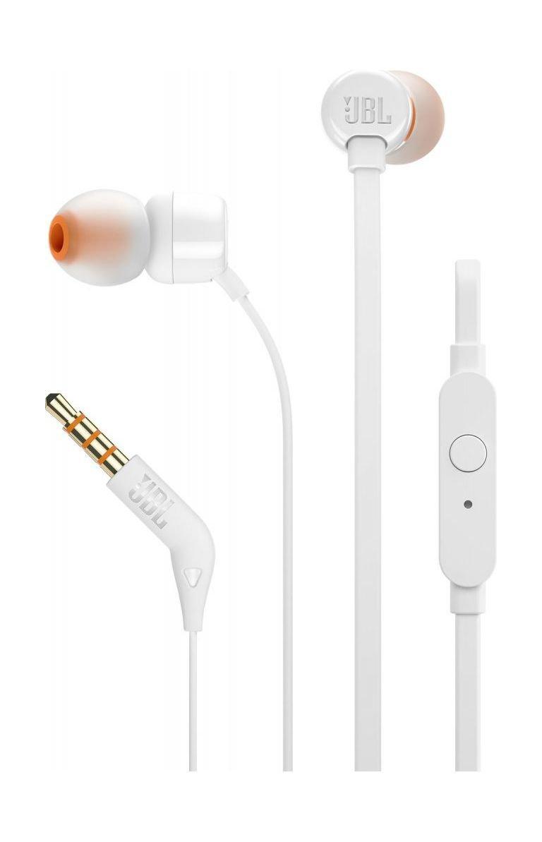 JBL T110 In-Ear Wired Earphone with Mic - White