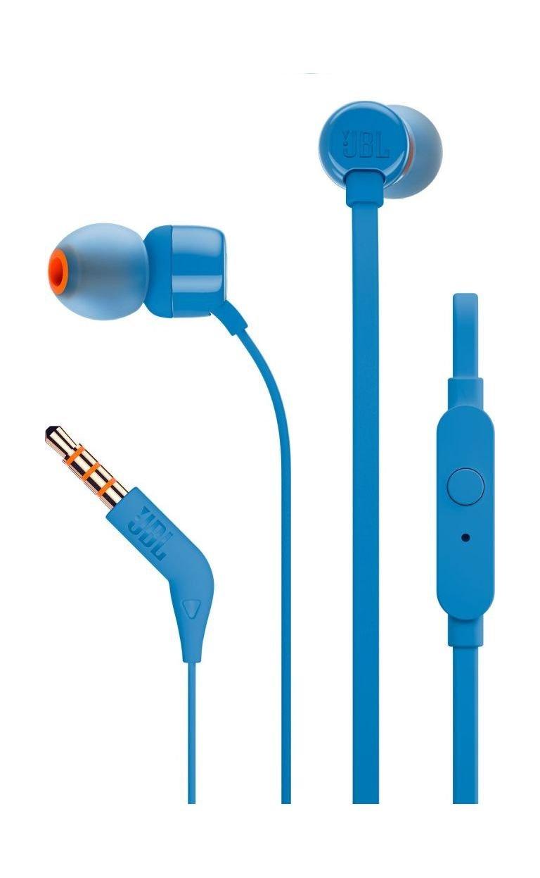 JBL T110 In-Ear Wired Earphone with Mic - Blue
