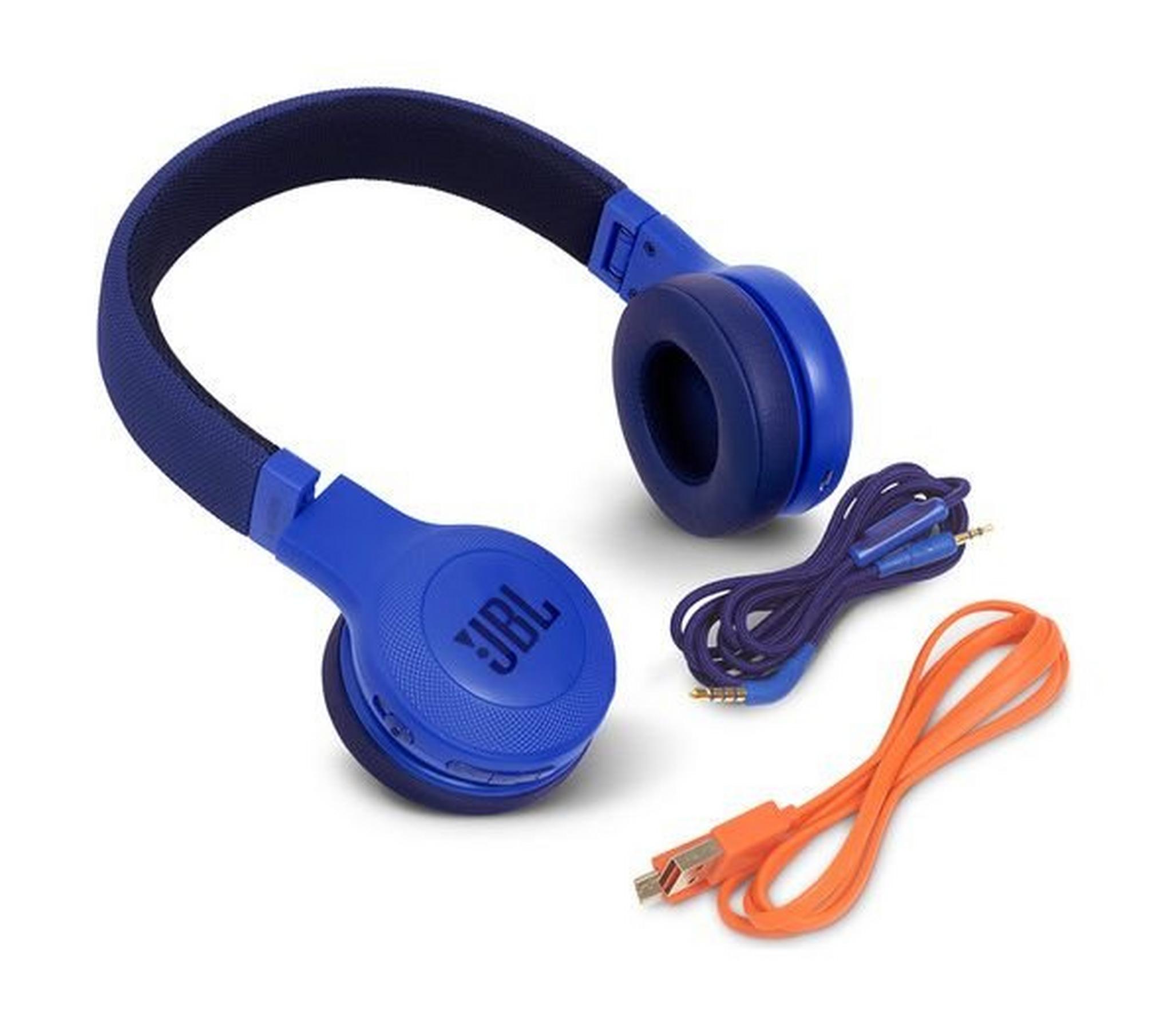 JBL E55BT Bluetooth Over-Ear Wireless Headphones - Blue
