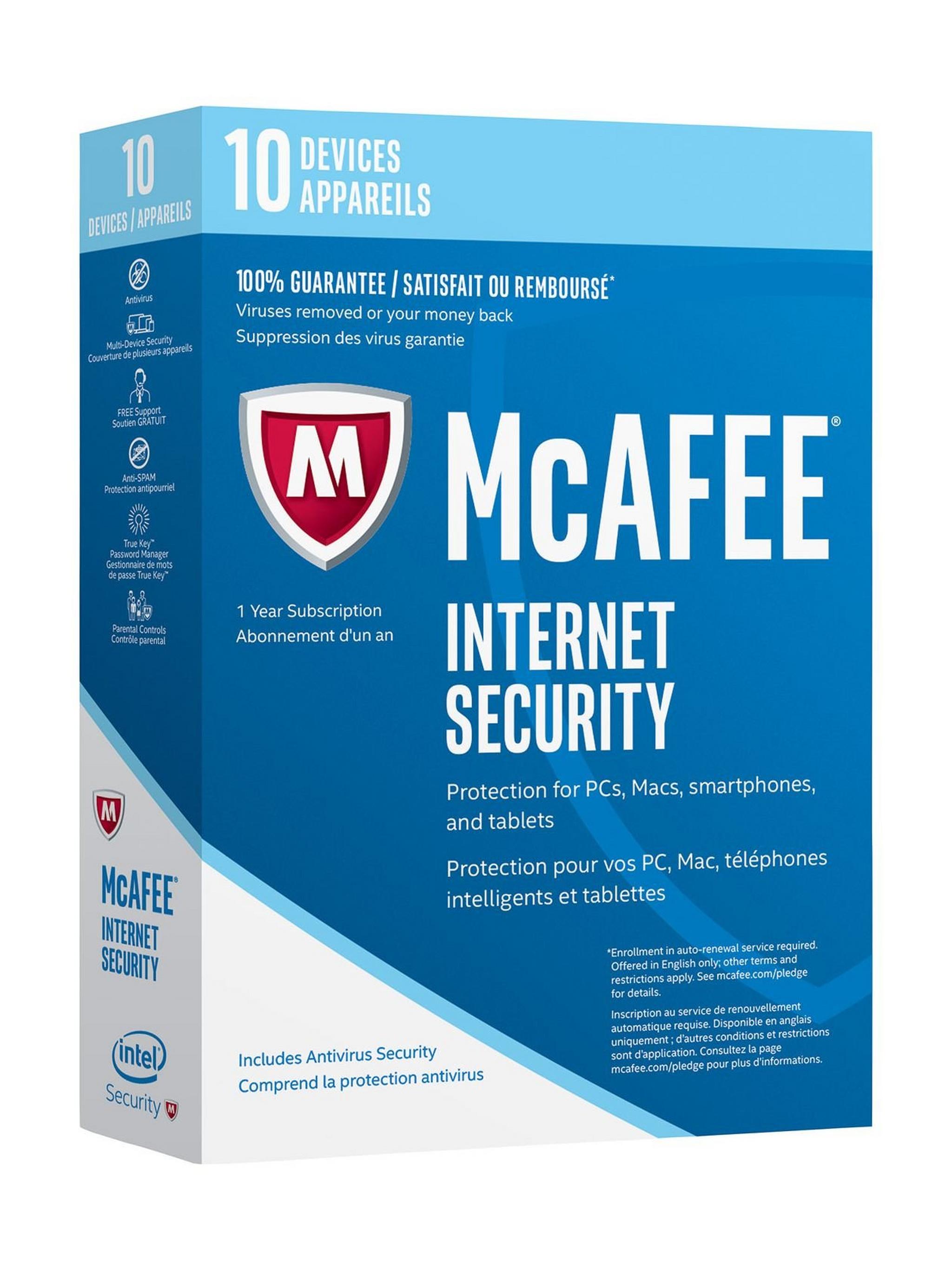 Mcafee Internet Security 2017 (MIS17AMB0RAA) - 10 Users