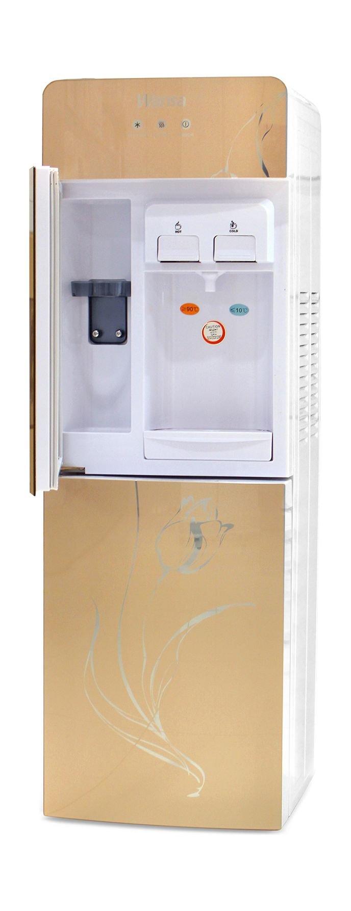 Buy Wansa Floor Standing 2 Taps Water Dispenser Gold in KSA