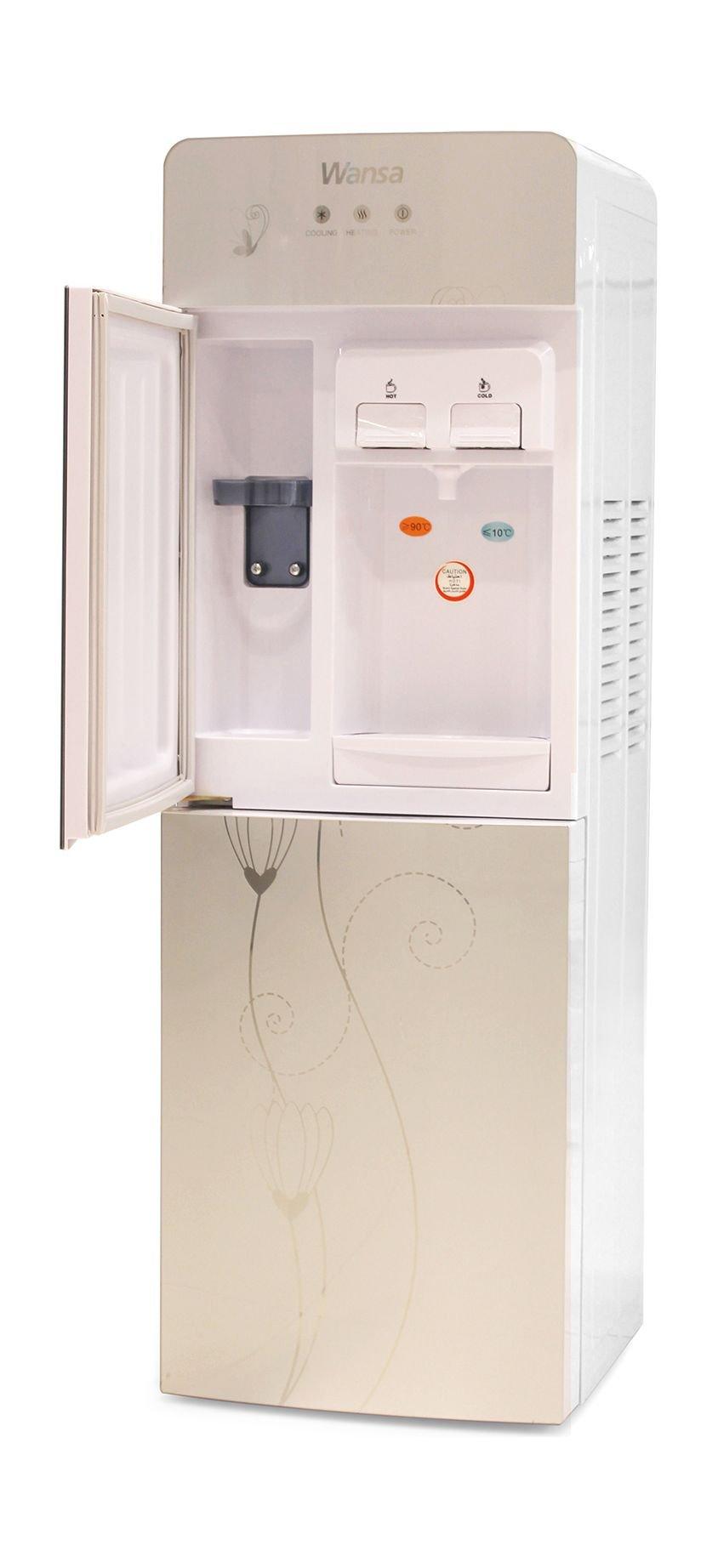 Buy Wansa 2 Tap Floor Standing Water Dispenser Silver in Xcite Kuwait