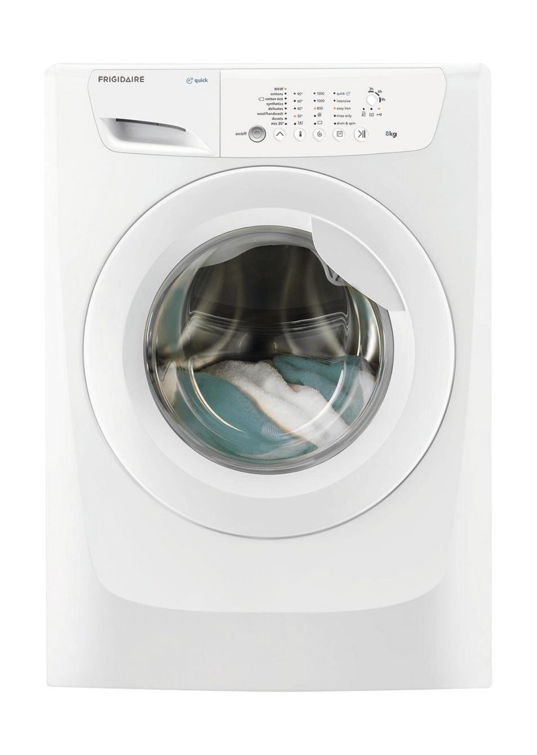 Frigidaire 8 KG 1200RPM Front Load Washer (FWF81260W) – White