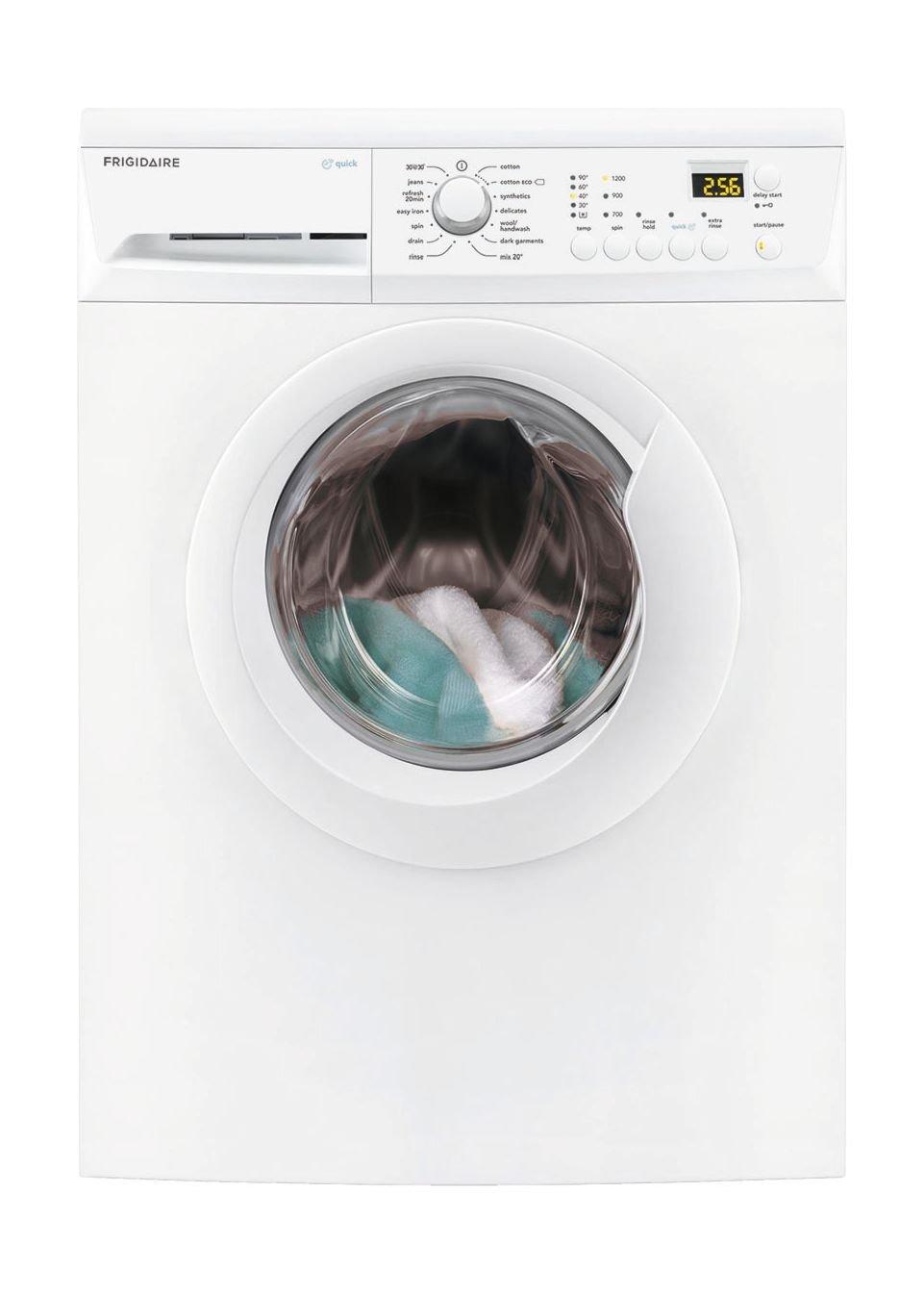 غسالة فريجيدير تعبئة أمامية بسعة ٧ كيلوجرام – بسرعة ١٢٠٠ دورة في الدقيقة (FWF71243W) – أبيض