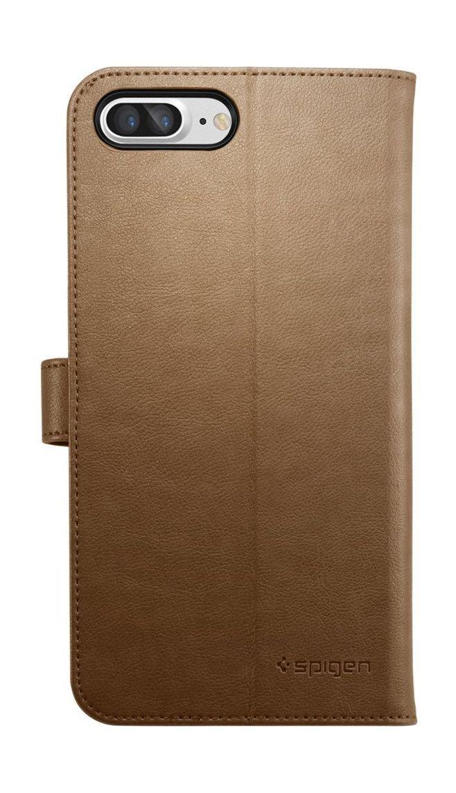 Spigen Wallet S Protective Leather Case for iPhone 7 Plus - Brown
