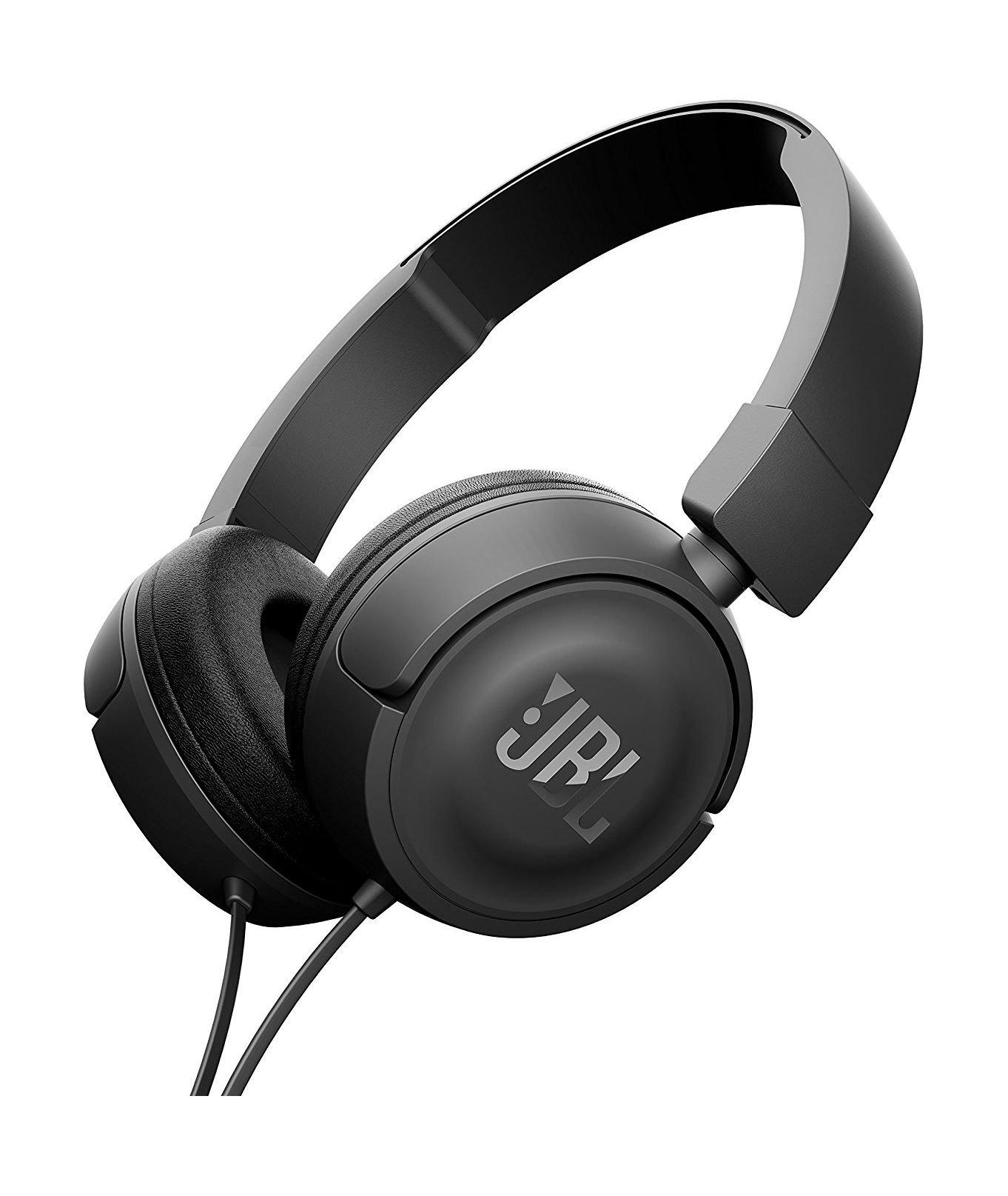 JBL T450 Over-Ear Wired Headphone with Mic - Black