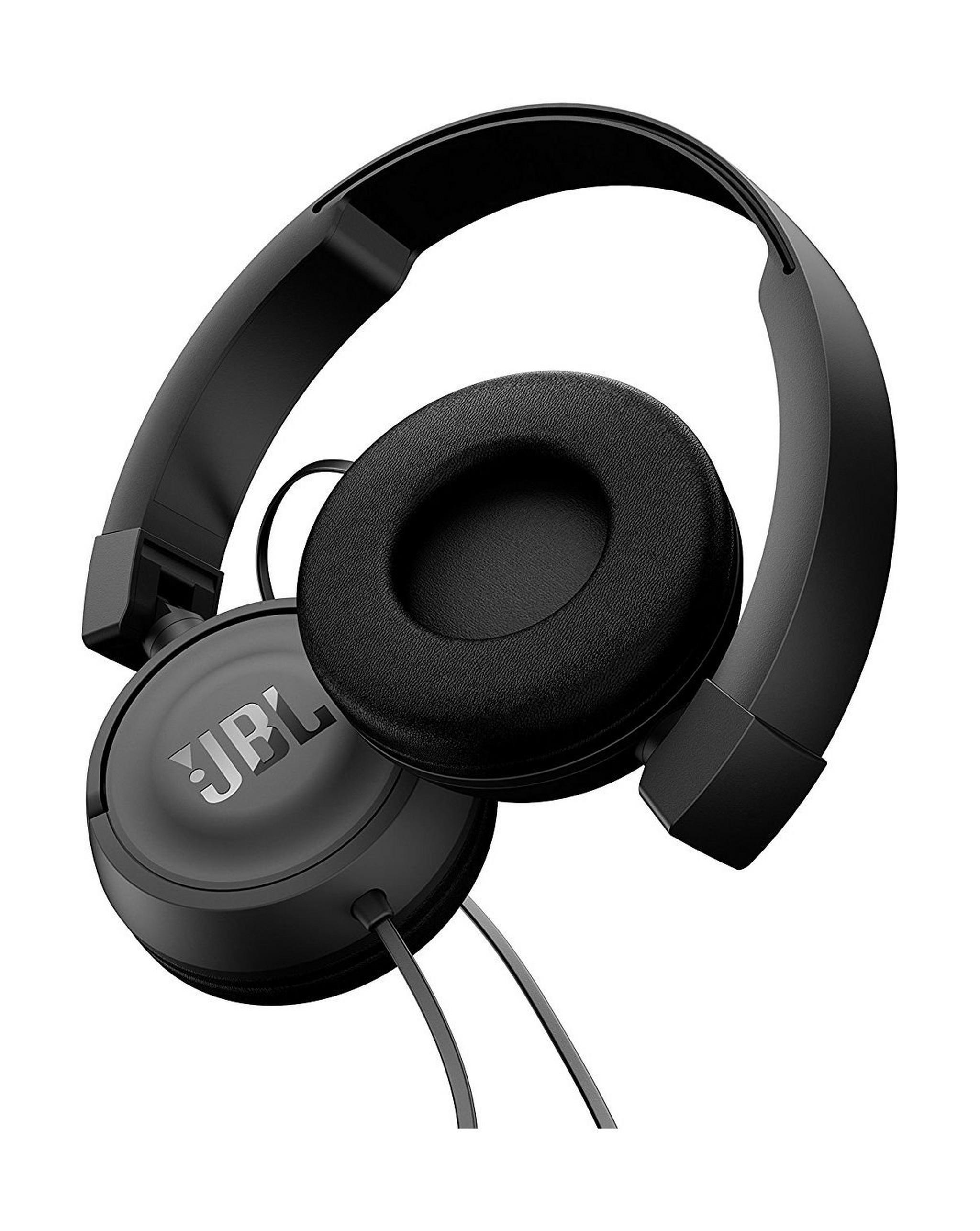 JBL T450 Over-Ear Wired Headphone with Mic - Black