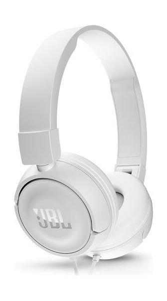 JBL T450 Over-Ear Wired Headphone with Mic - White