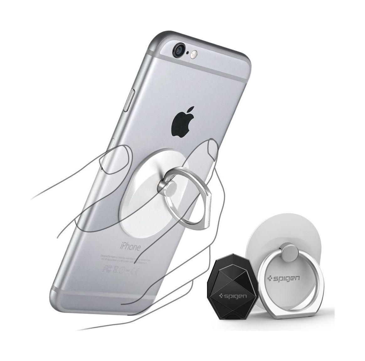 حامل الهاتف سبيجن على شكل خاتم للهواتف الذكية – فضي (SGP11760)