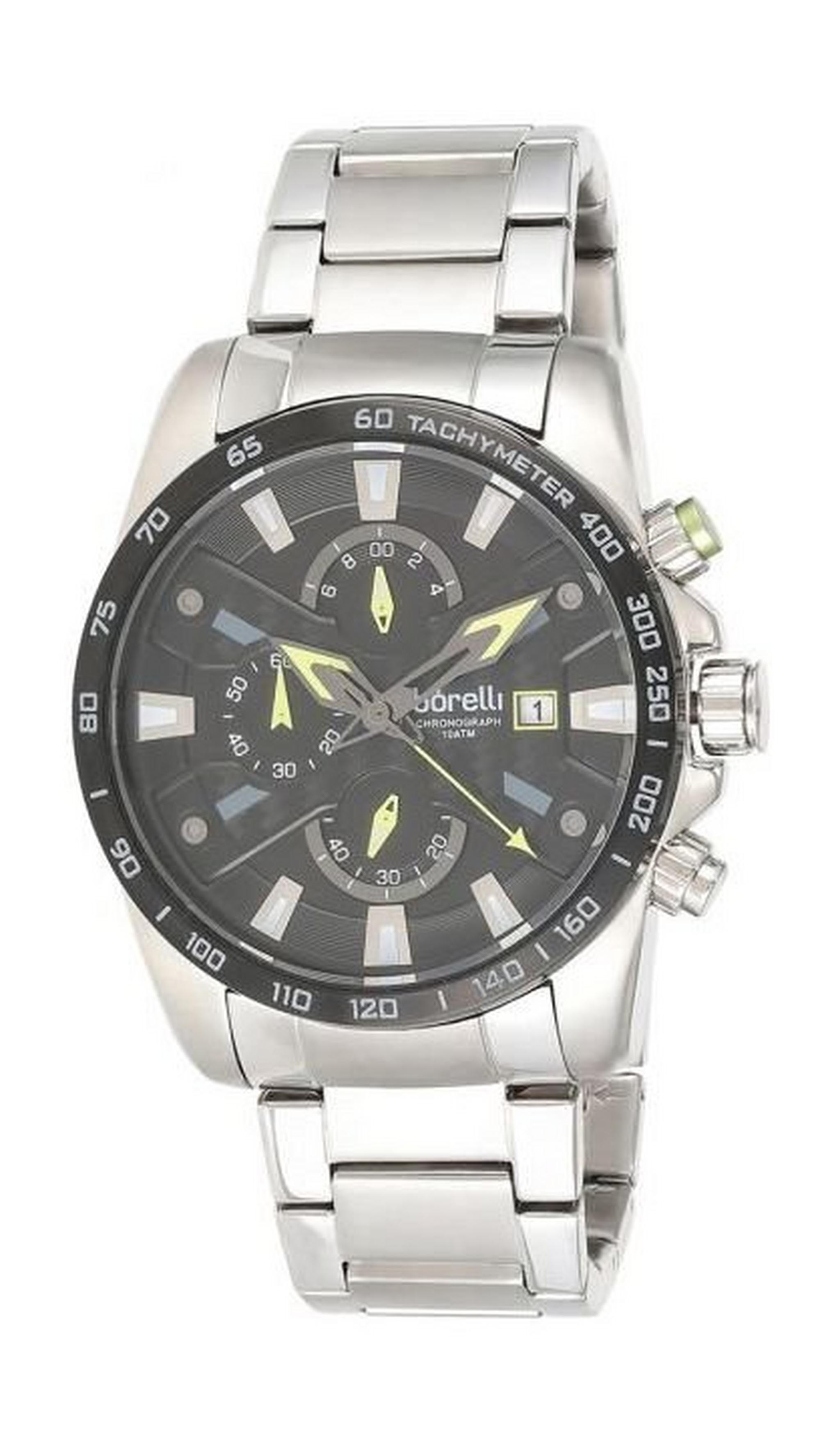 Borelli BMC12500021 Gents Chronograph Watch - Metal Strap – Silver
