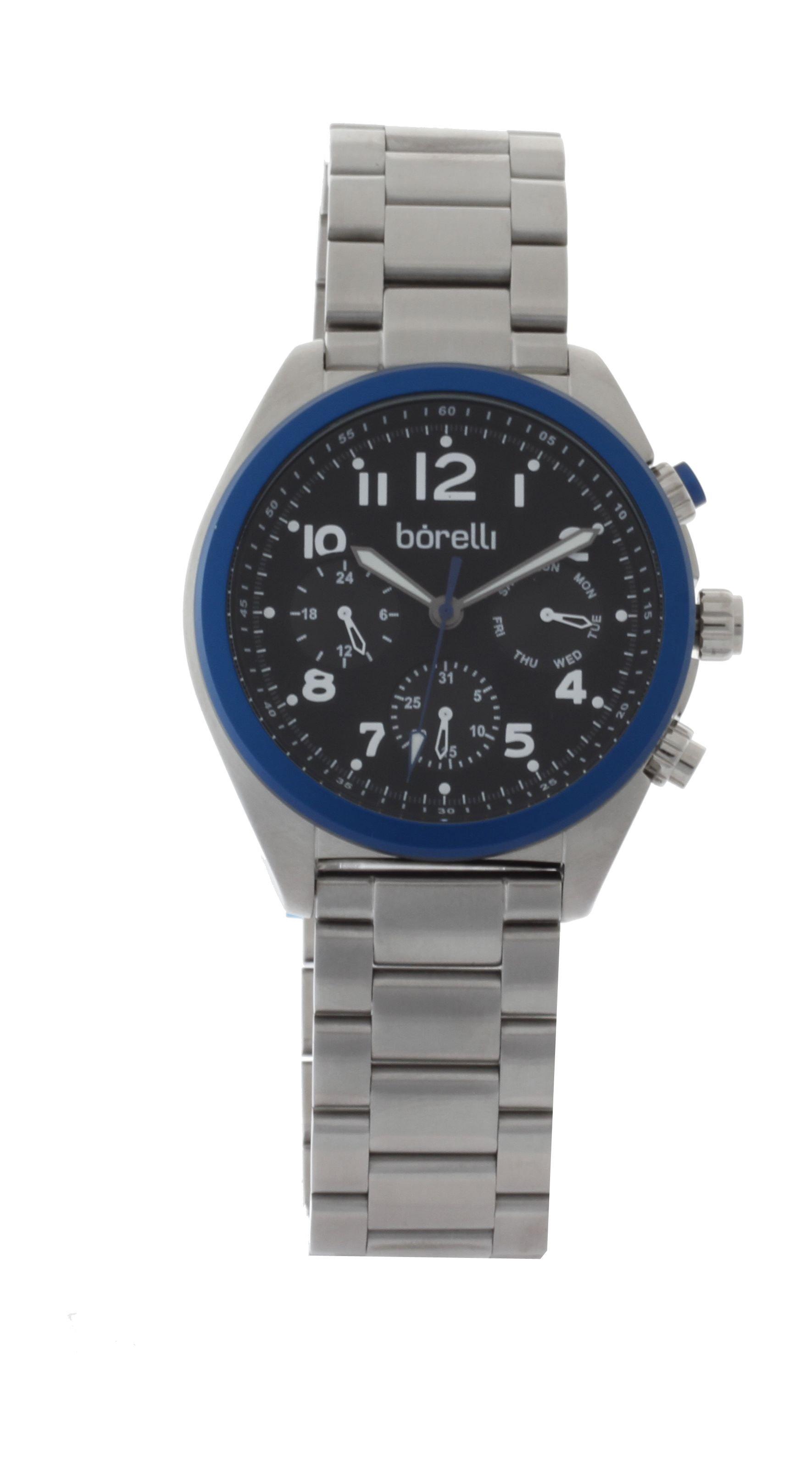 Borelli BMC12500062 Gents Chronograph Watch - Metal Strap – Silver