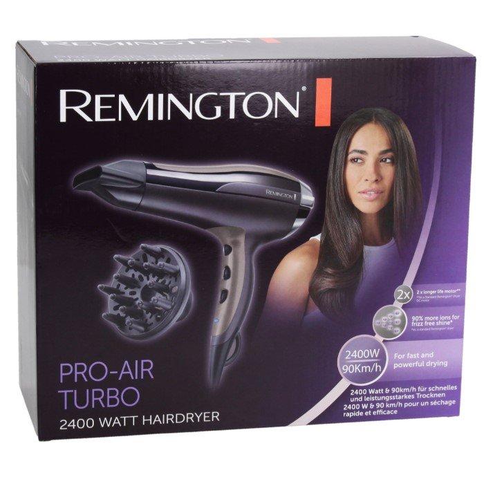Remington Pro Hair Turbo Dryer, 2400W,  3 Heat Settings, D5220 - Black
