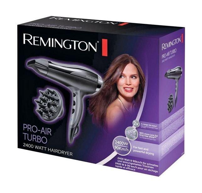 Remington Pro Hair Turbo Dryer, 2400W,  3 Heat Settings, D5220 - Black