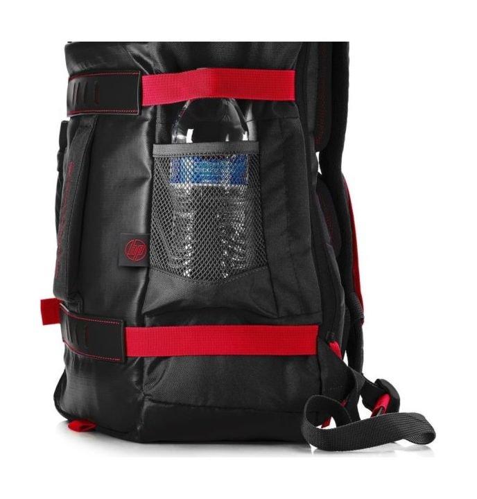 حقيبة الظهر إتش بي أوديسي بحجم ١٥,٦ بوصة – أحمر / أسود (X0R83AA)