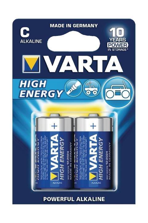Buy Varta high energy alkaline c batteries 2pcs in Kuwait