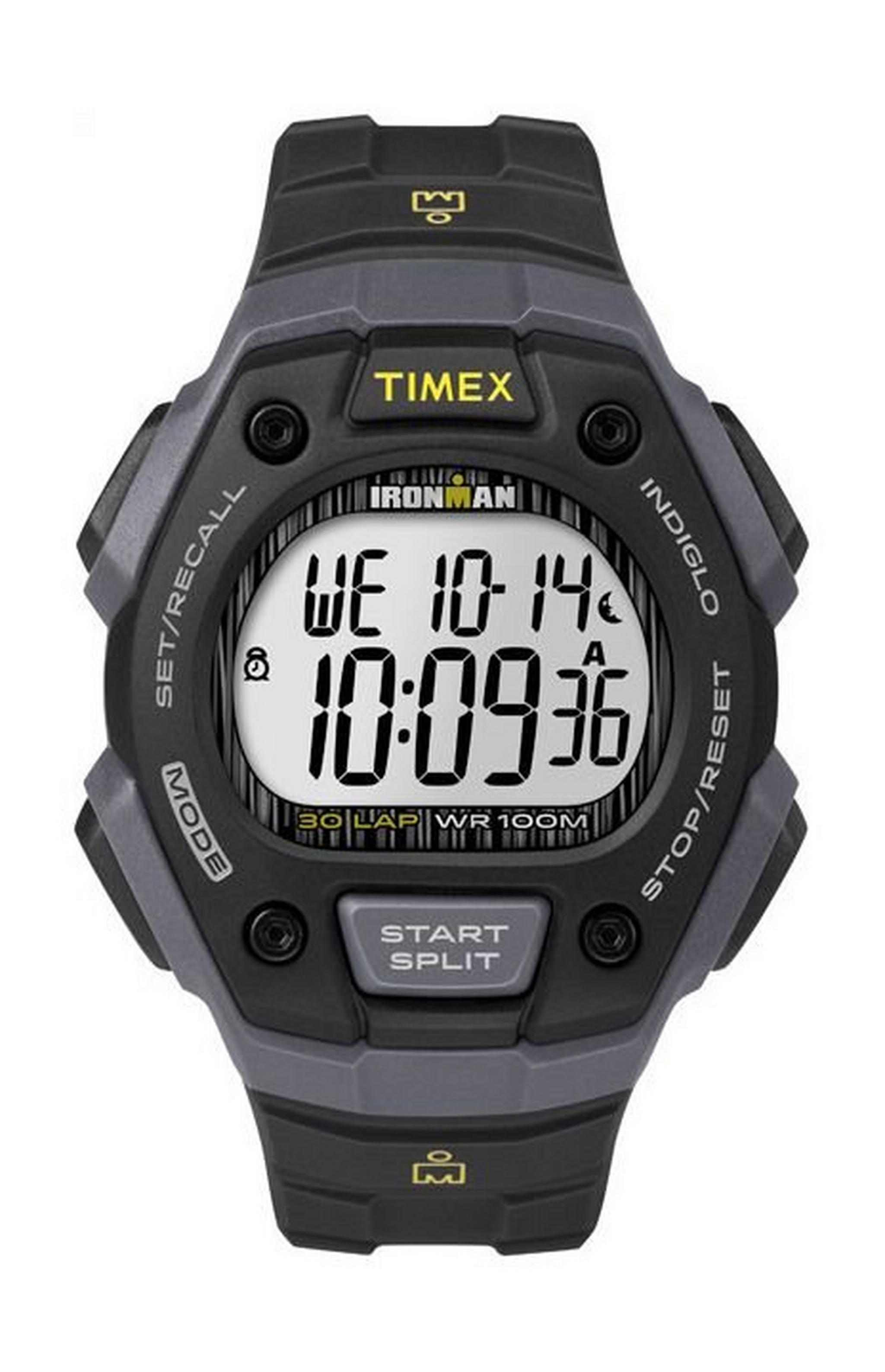 Timex TW5M09500 Iron Man Classic Digital Gents Watch – Resin Strap - Black