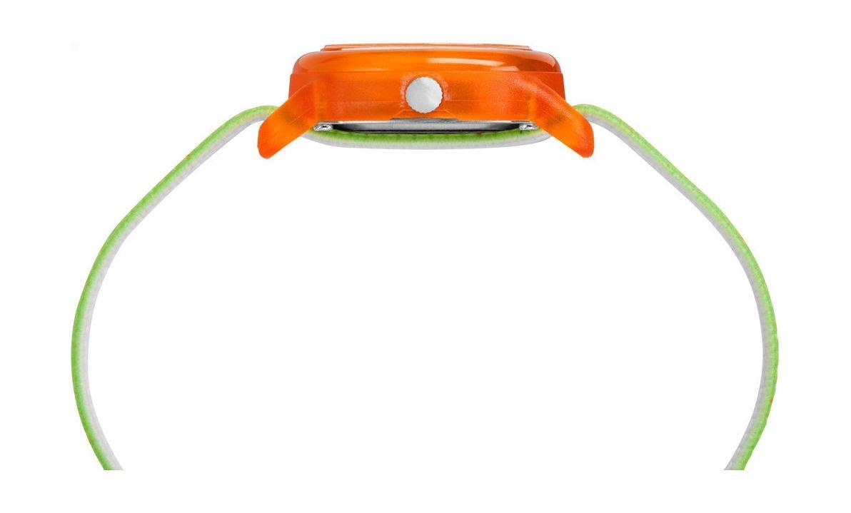 ساعة تايمكس يوث للأطفال بعرض تناظري كوارتز وحزام قماشي مطاطي – أخضر (TW7C13400)