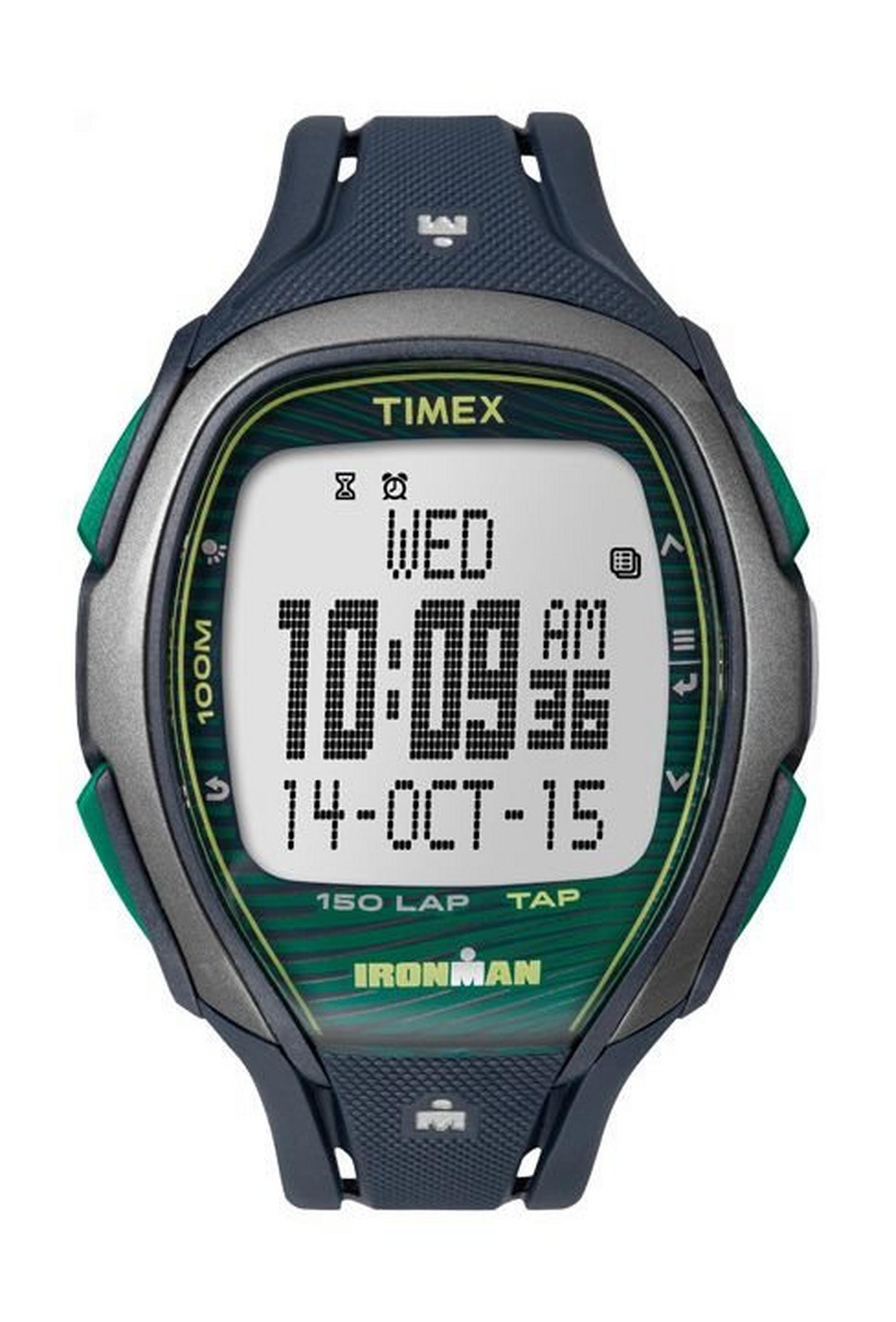 Timex TW5M09800 Iron Man Sleek 150 Digital Unisex Watch – Resin Strap - Blue