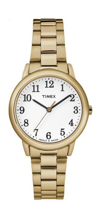 Timex TW2R23800 Easy Reader Analog Ladies Watch – Metal Strep - Gold