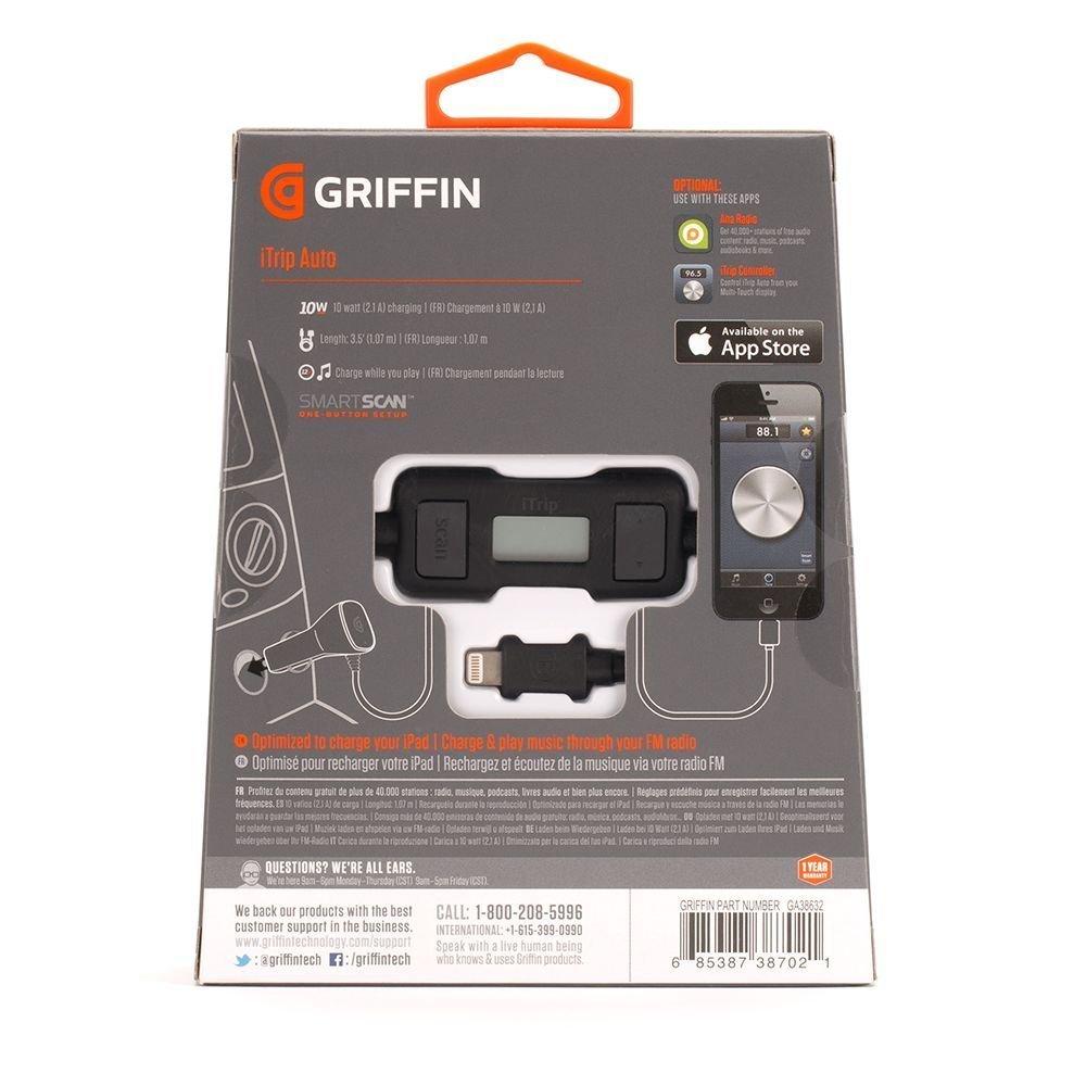 Griffin iTrip Auto FM Transmitter Lightning Connector (GC38632) - Black