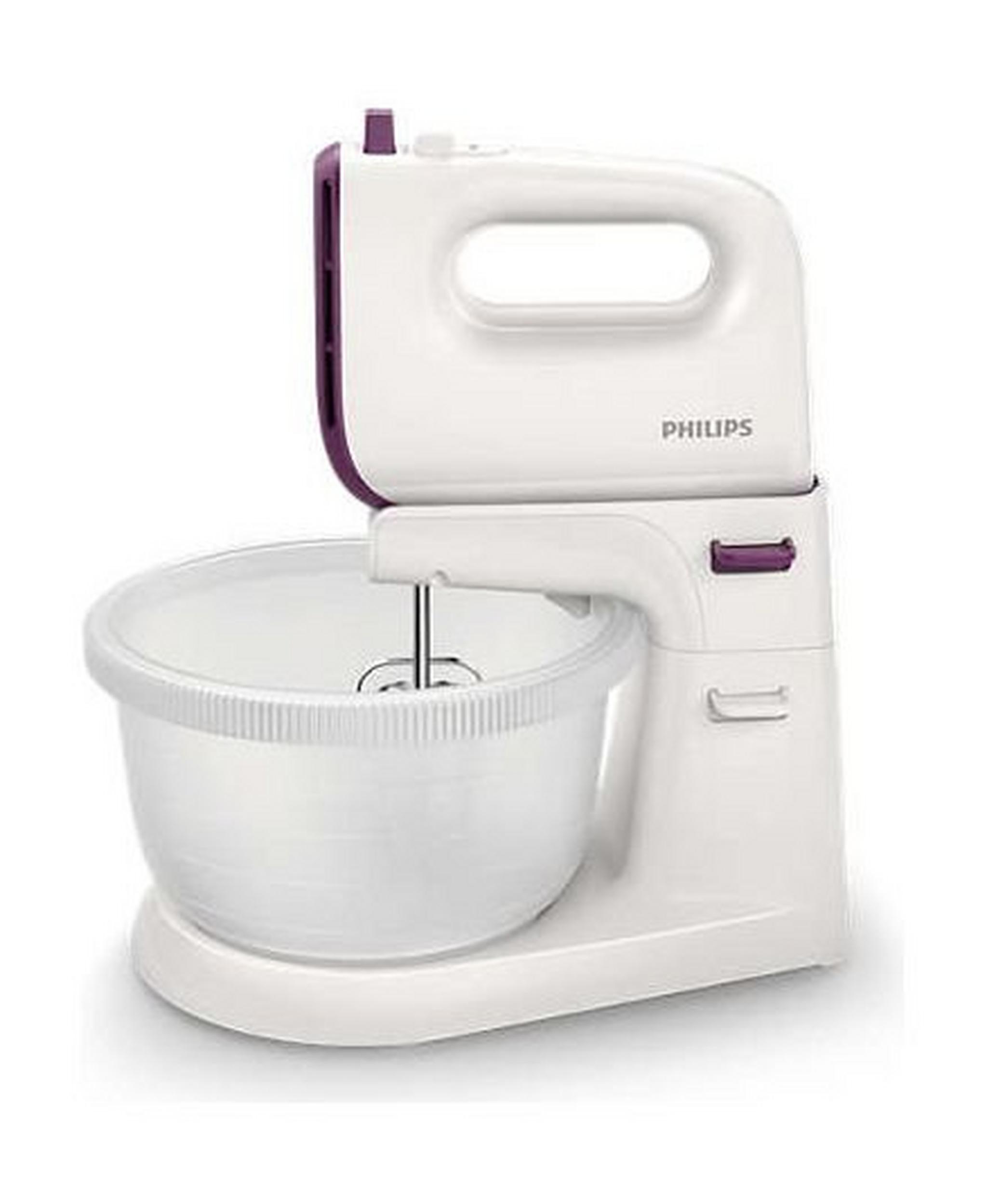 Philips Viva Collection Stand Mixer, 400W, 3L, HR3740/11 - White