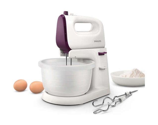 Philips Viva Collection Stand Mixer, 400W, 3L, HR3740/11 - White