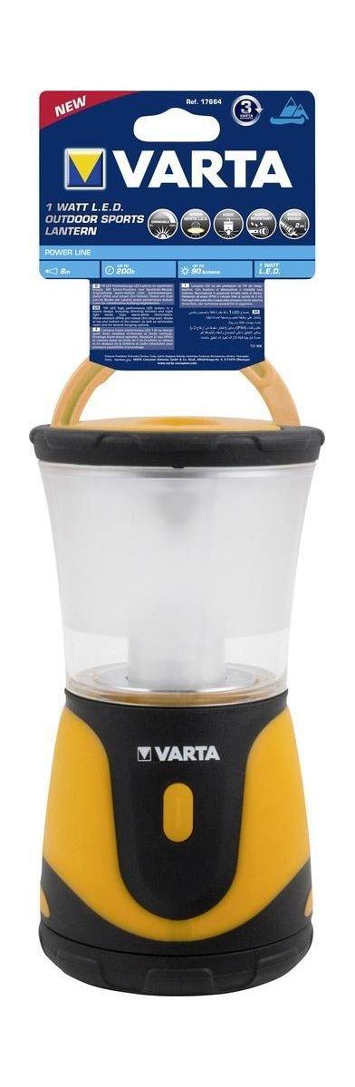 Varta Outdoor Sports LED Lantern 3AA (17664101111) – Black / Orange 