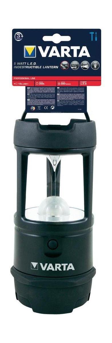 Varta Indestructible 5 Watt LED Lantern 3D (18760101111) - Black