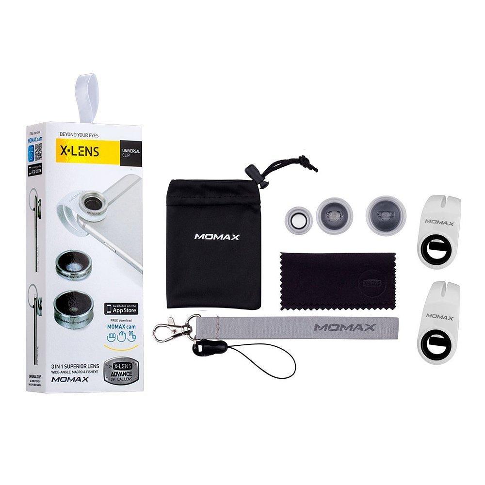 Momax X-Lens 3in 1 Superior Lens Set - Silver