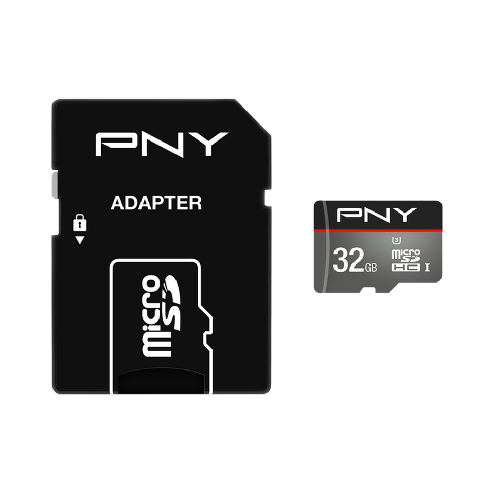 PNY 32GB microSD Class 10 Memory Card - Black