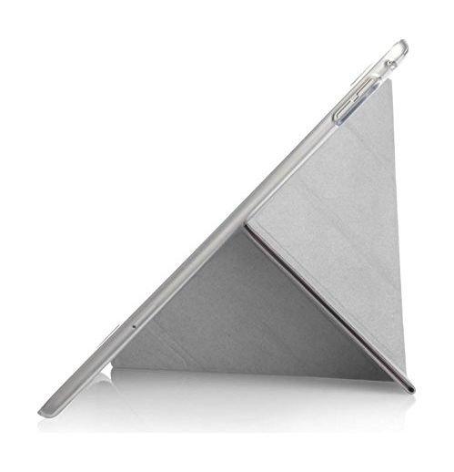 Pipetto 2017 Origami Folding Cover for iPad 9.7-inch (P030-59C-4) - Silver/Clear