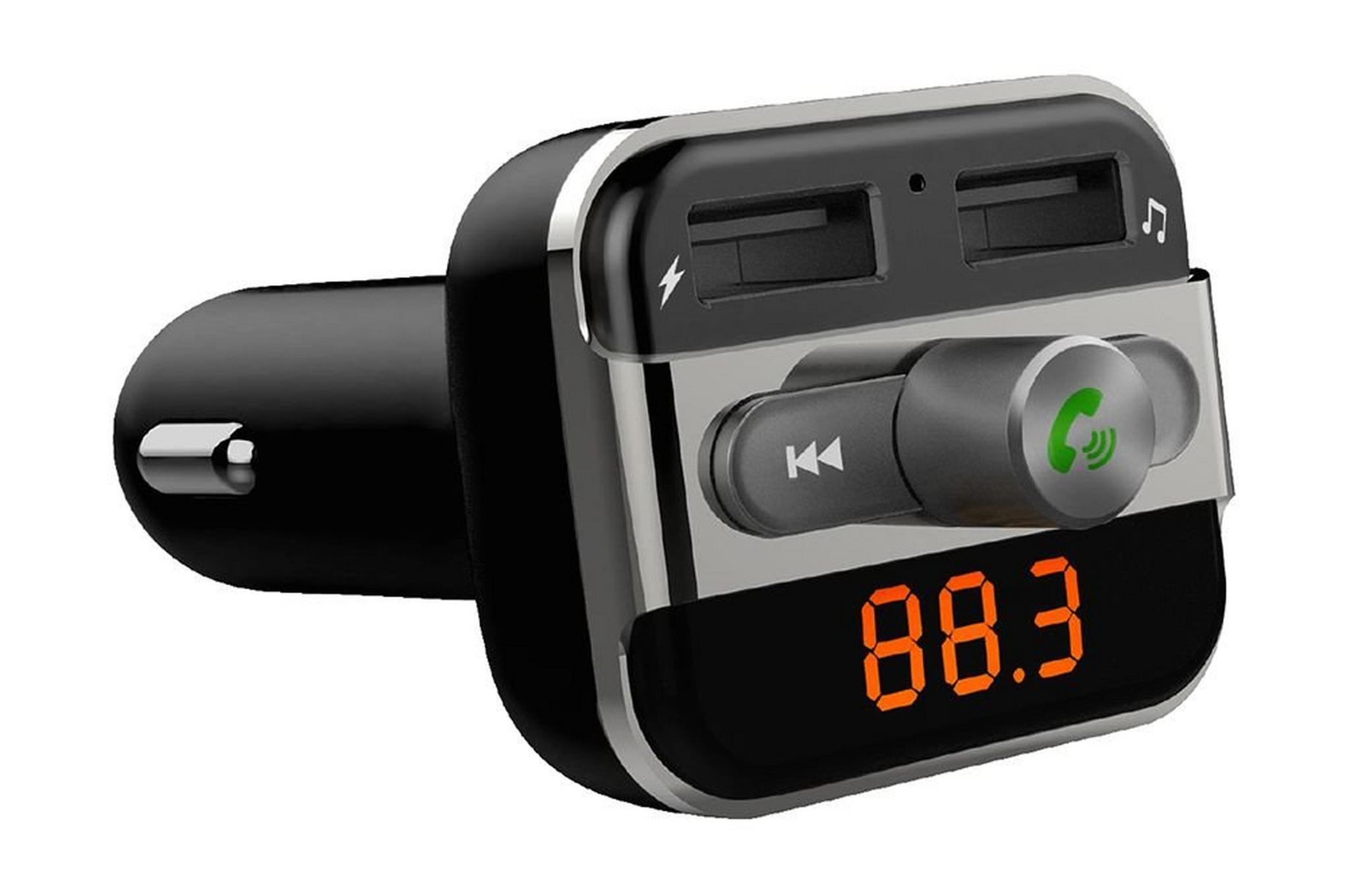 Promate Smartune Multi-Function Wireless In-Car FM Transmitter with Hands-free & Dual USB Ports