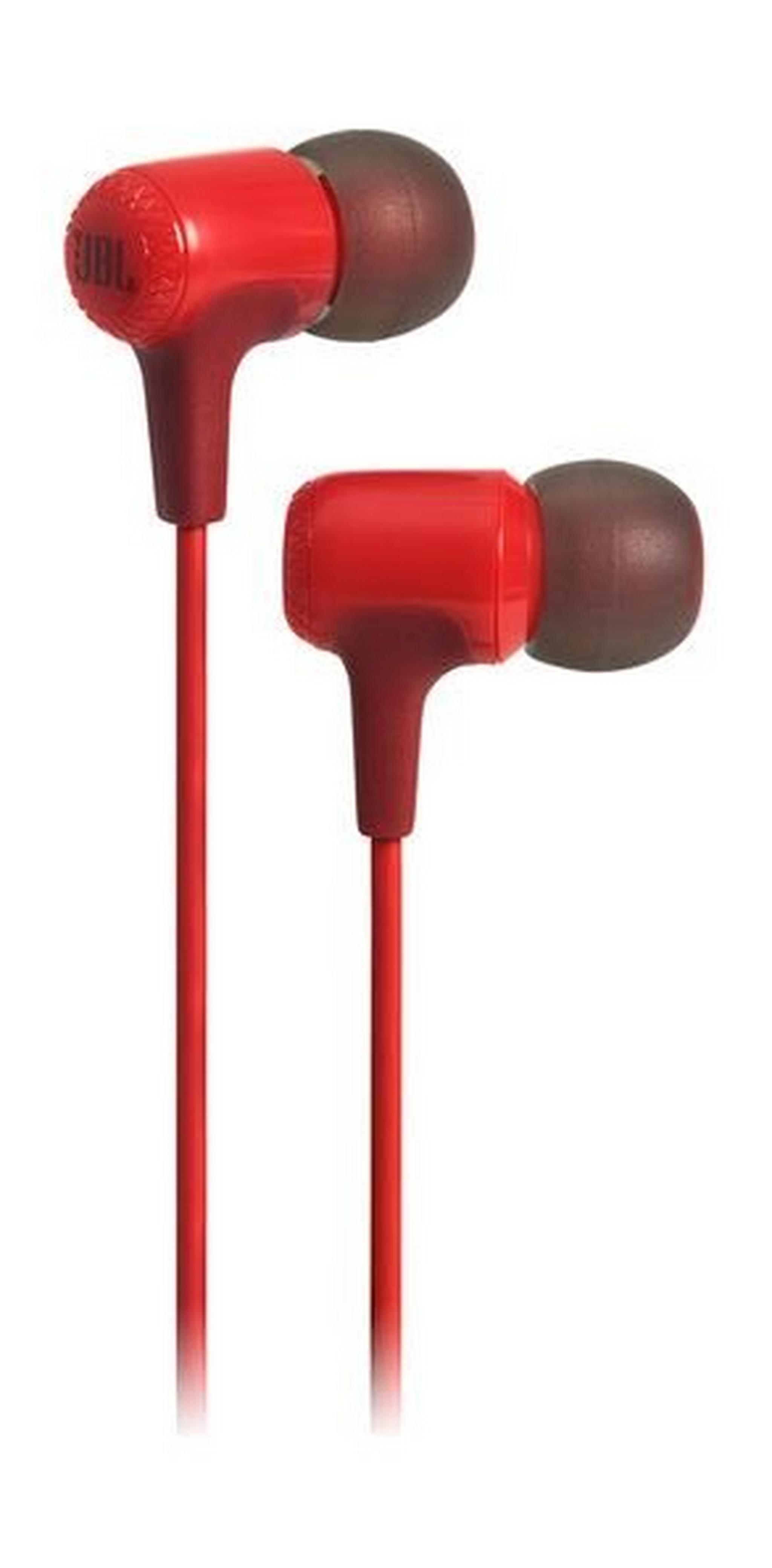 JBL E15 In-Ear Wired Headphones with Mic - Red