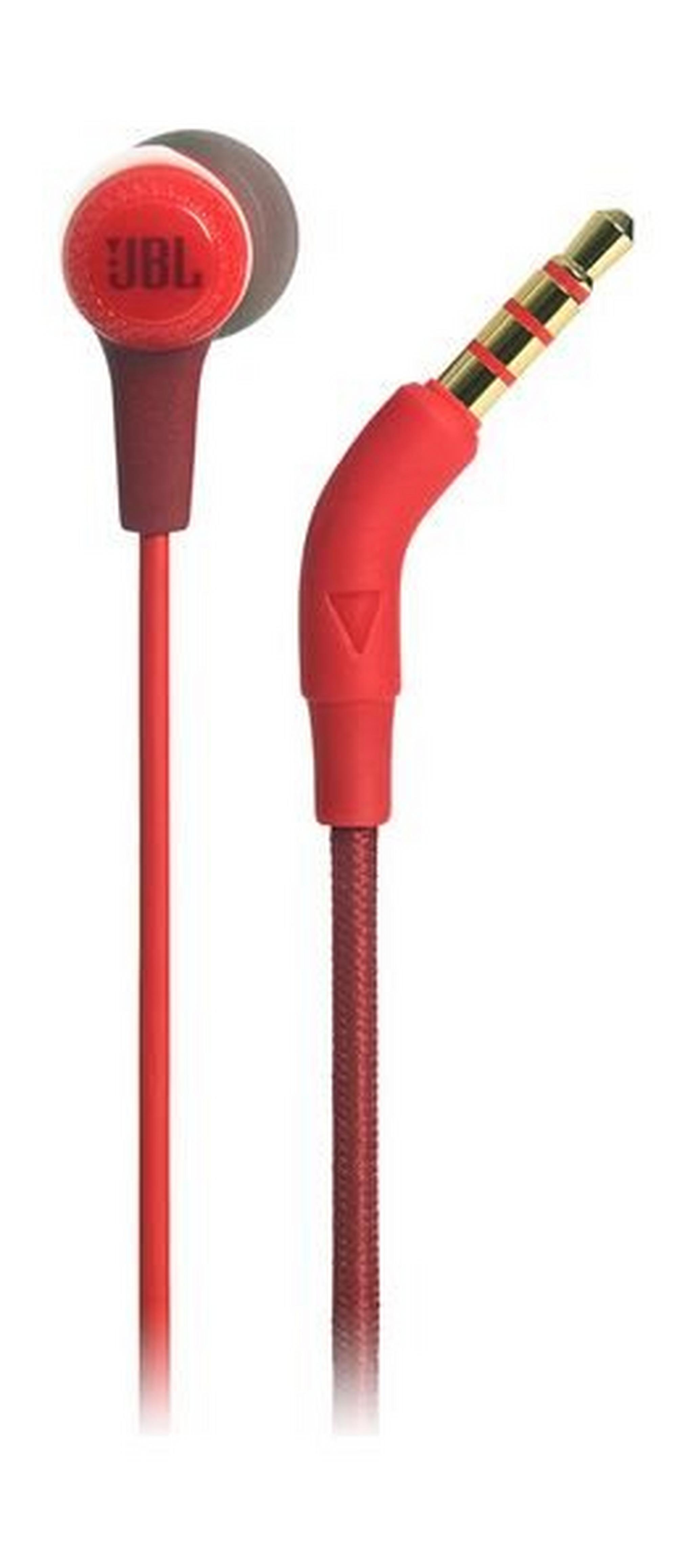 JBL E15 In-Ear Wired Headphones with Mic - Red