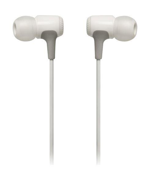JBL E15 In-Ear Wired Headphones with Mic - White