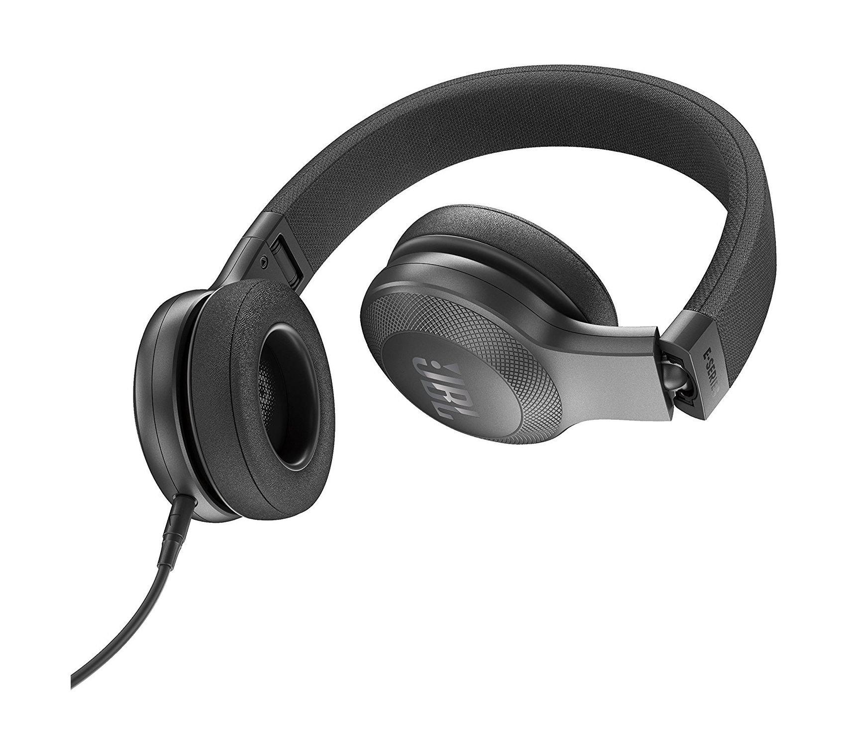 JBL E35 Over-Ear Wired Headphone with Microphone - Black