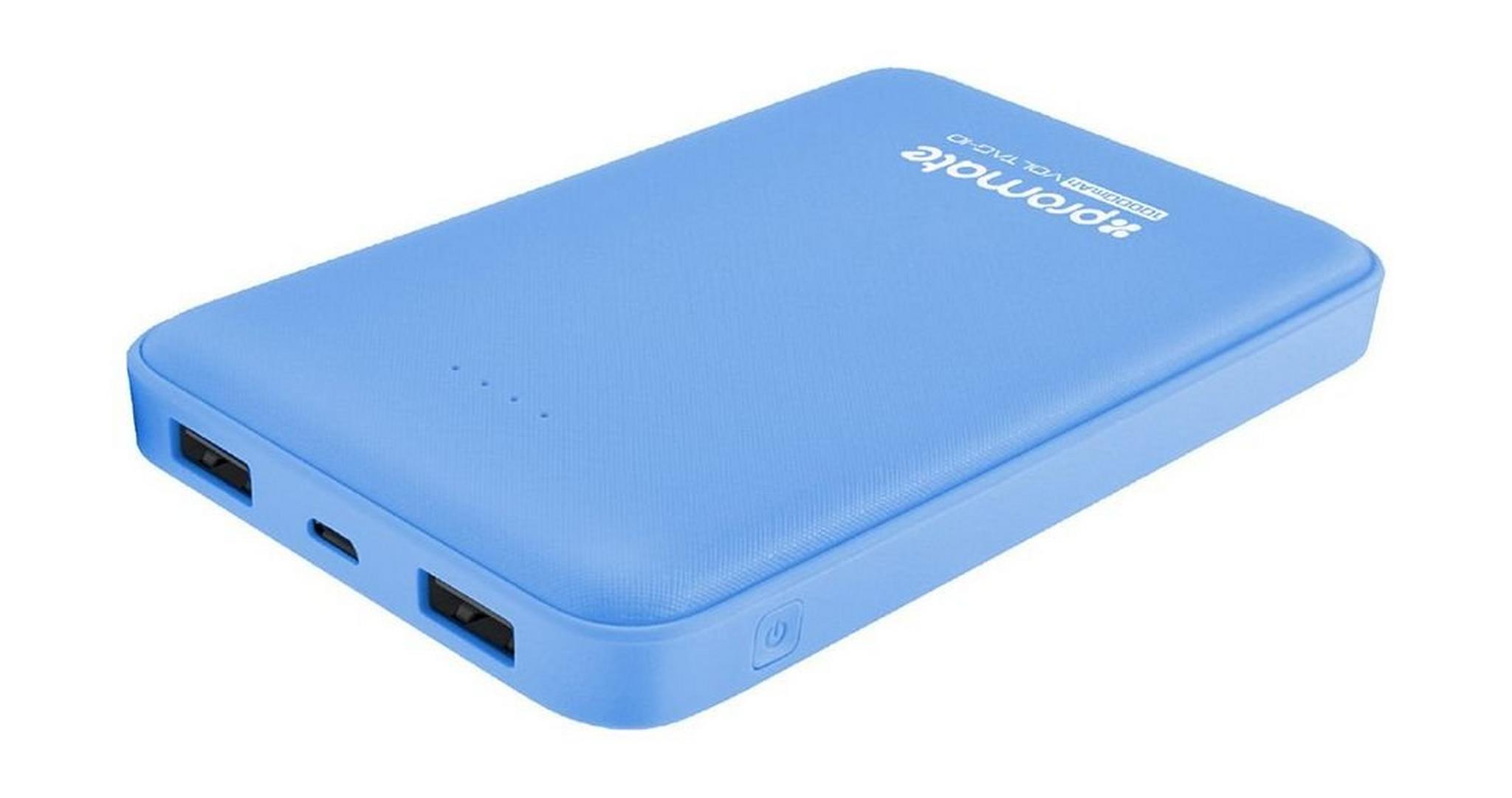 Promate Voltag 10000mAh Ultra-Fast Power Bank with Dual USB Port – Blue