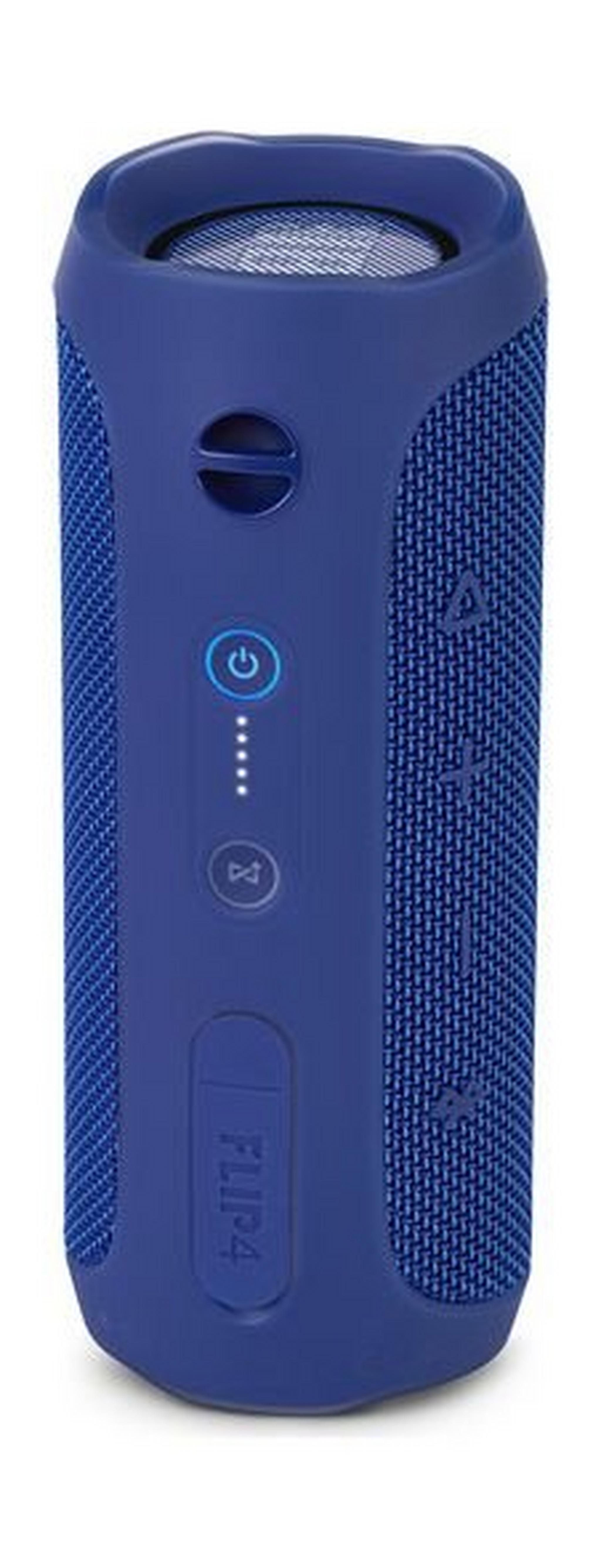 مكبرات الصوت جي بي إل فليب ٤ المضادة للماء بتقنية البلوتوث – أزرق غامق (JBLFLIP4BLU)