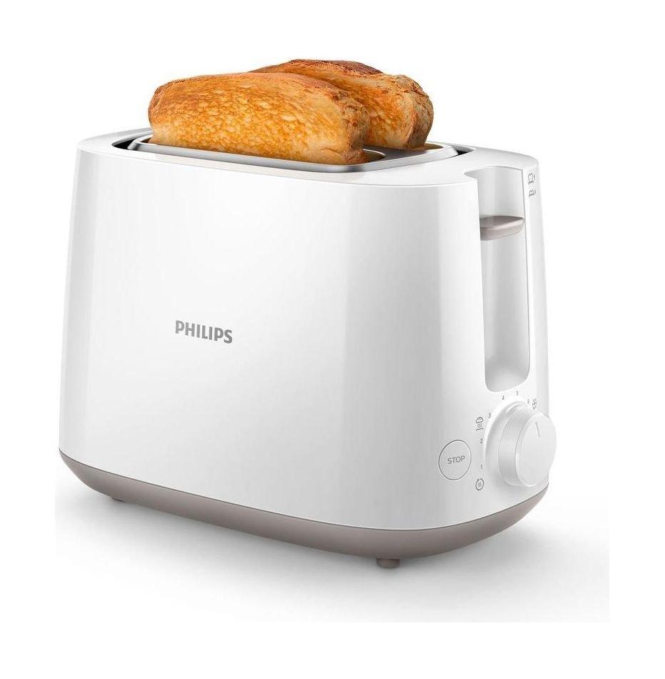Philips Daily Collection 2 Slot Toaster 830W (HD2581/01) - White