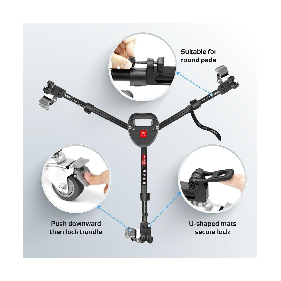 الحامل الثلاثي للكاميرا بروميت دوللي من الألمنيوم وقابل للتعديل - ٧٥ سم