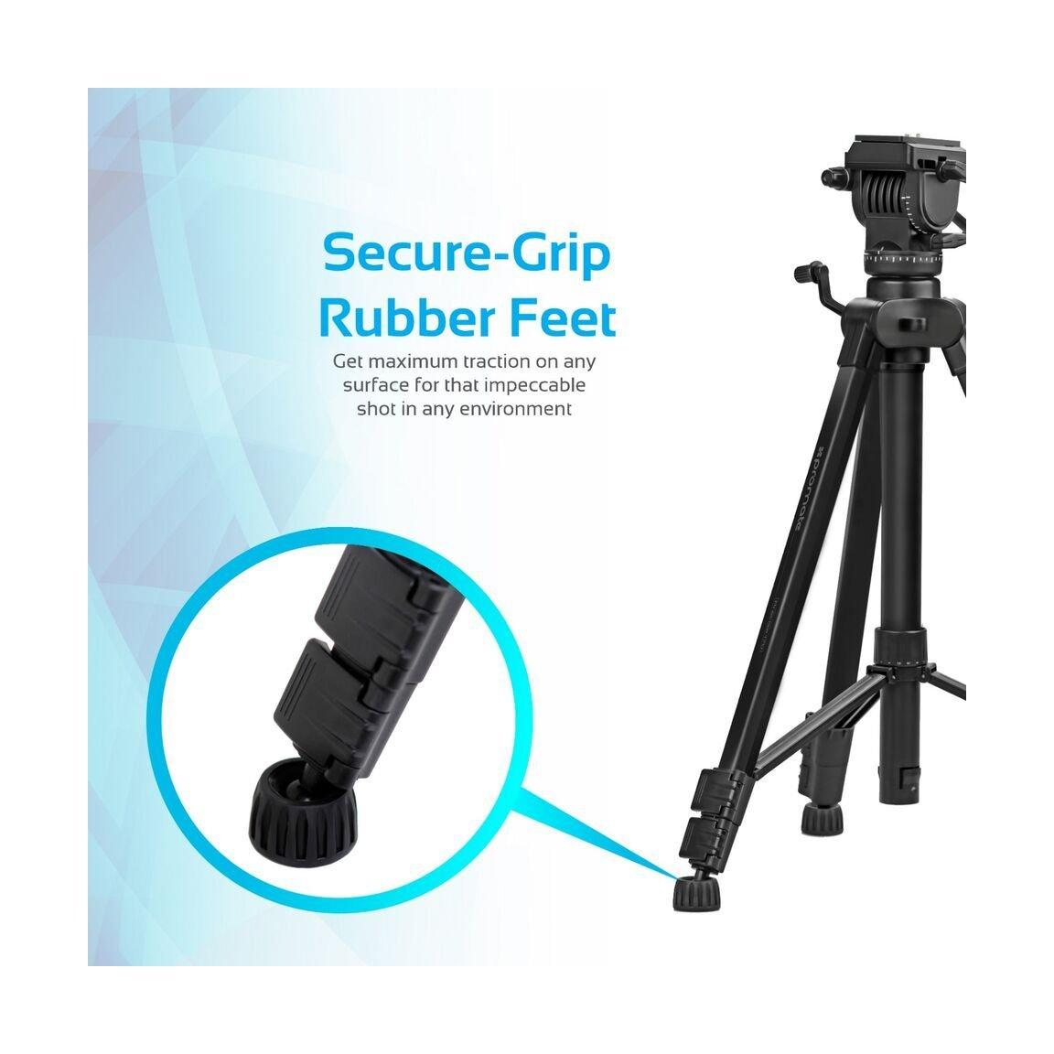 Promate Tripod Professional 170cm 3-Section Extendable Aluminum Leg with Pan Head for DSLR, SLR, Camcorder, Action Camera (Precise-170)