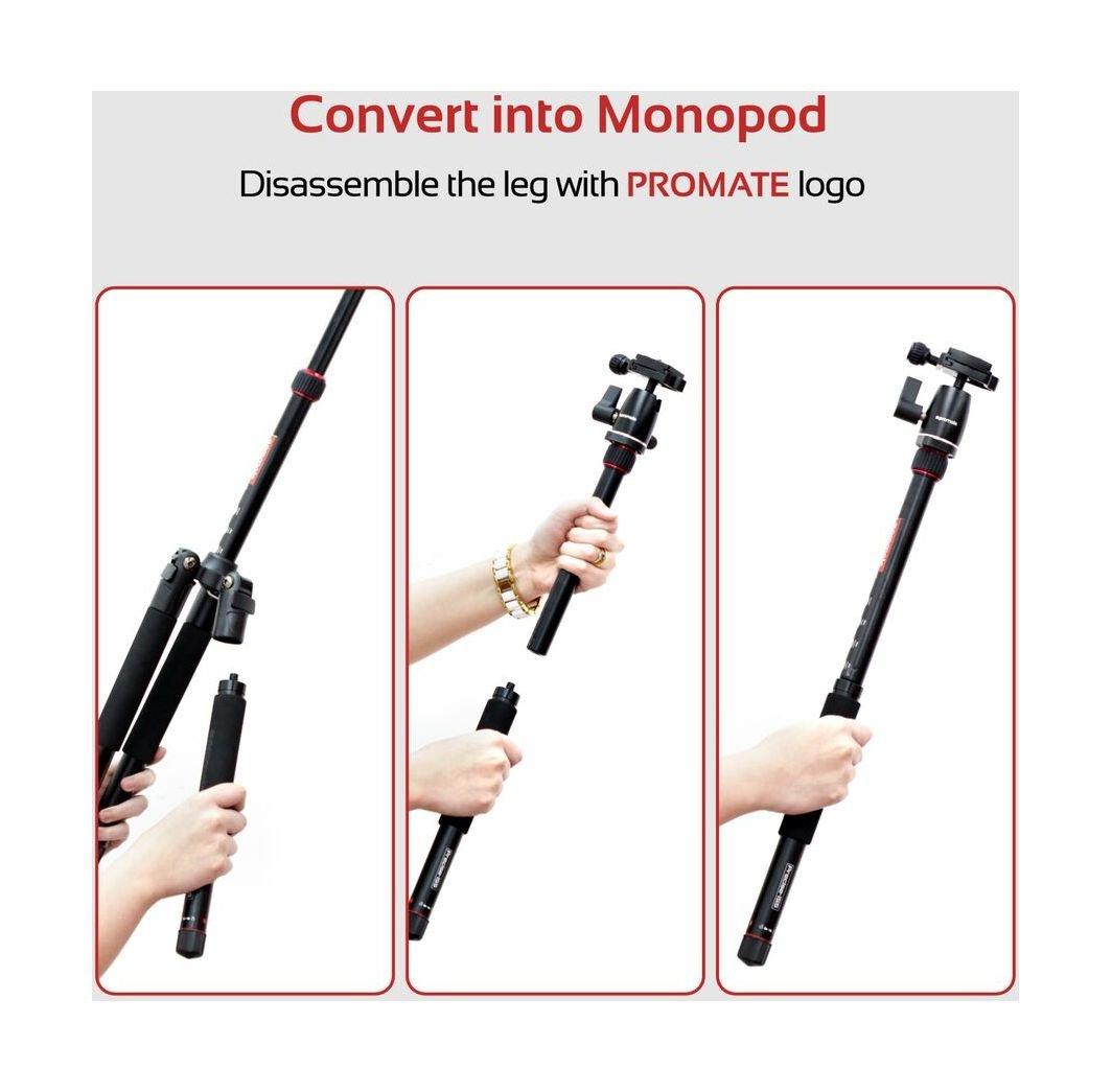 الحامل الثلاثي للكاميرا بروميت من الألمنيوم وقابل للتعديل - ١٥٣ سم (Precise-155)