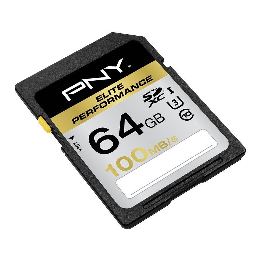 PNY 64GB 100Mb/s Elite Performance SDXC Memory Card