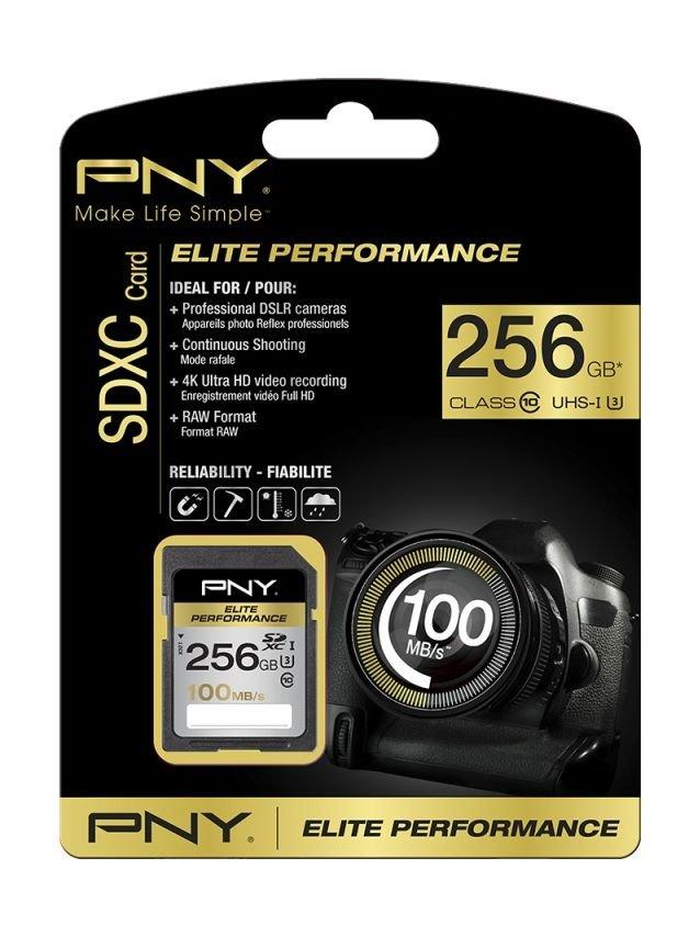PNY 256GB Elite Performance 100MB/s Memory Card