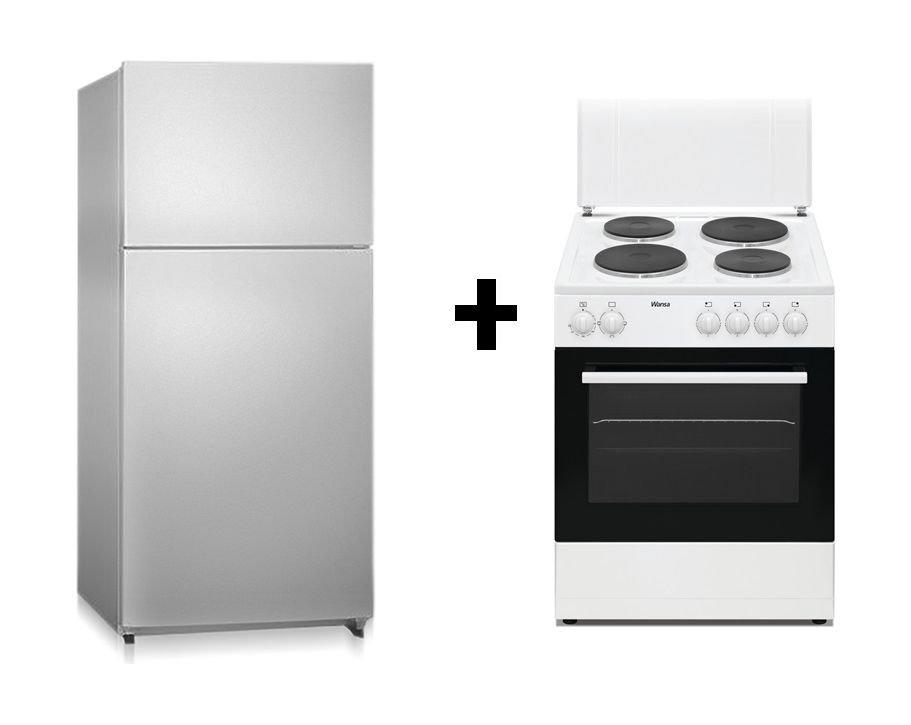 Ignis 18 Cft. Top Freezer Refrigerator +Wansa 60X60 cm 4burner