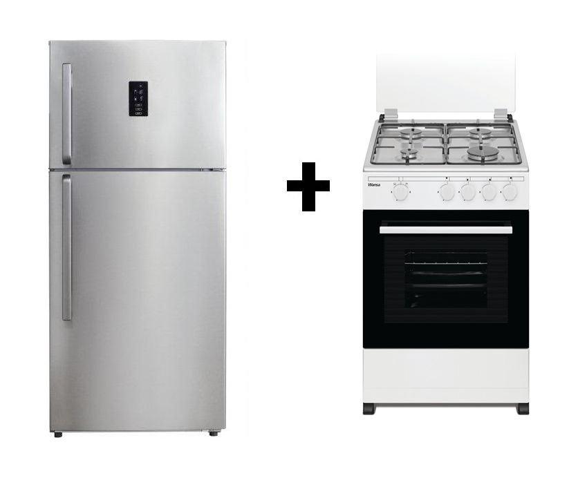 Wansa 15.9 Cft. Top Mount Refrigerator + Wansa 50x50 Gas Cooker Price