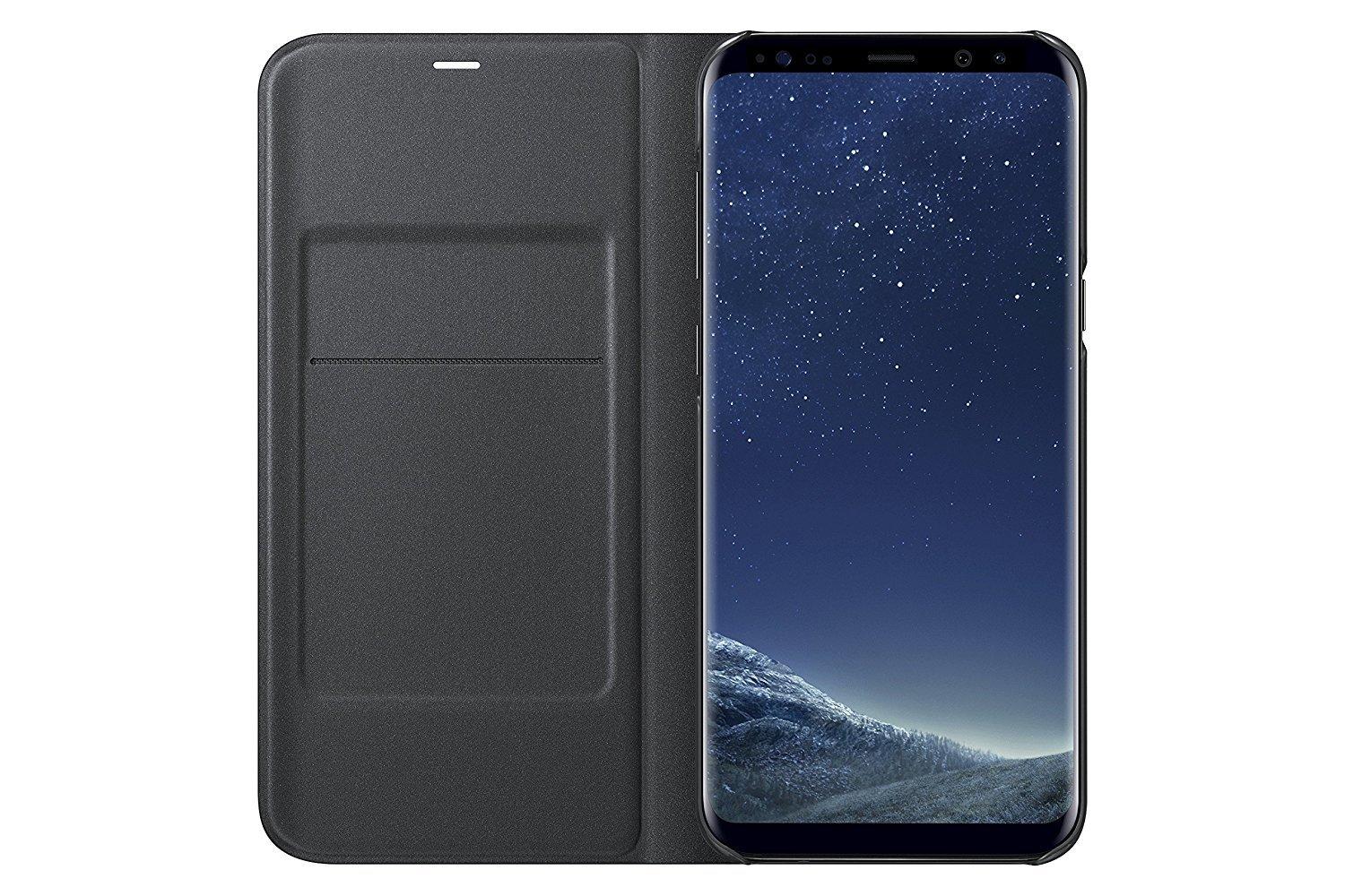 Samsung Galaxy S8+ LED View Wallet Case - Black