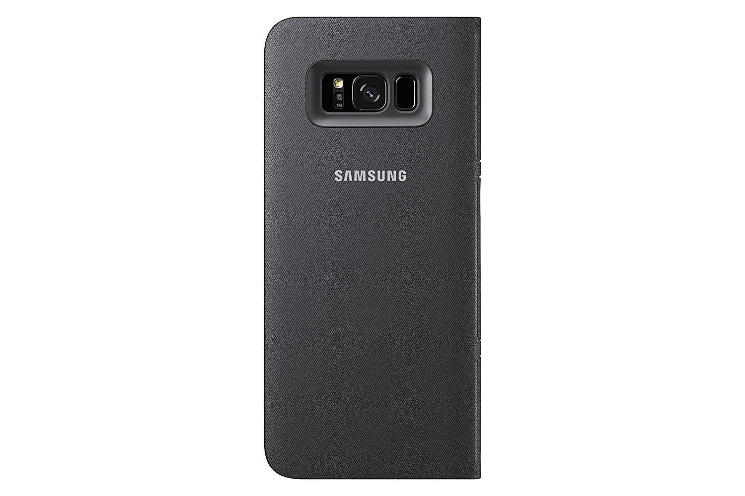 Samsung Galaxy S8+ LED View Wallet Case - Black